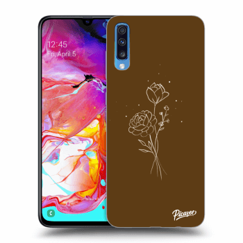 Picasee ULTIMATE CASE pro Samsung Galaxy A70 A705F - Brown flowers