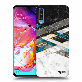 Picasee ULTIMATE CASE pro Samsung Galaxy A70 A705F - Black & White geometry