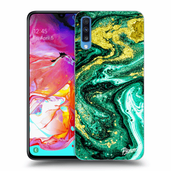 Obal pro Samsung Galaxy A70 A705F - Green Gold