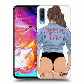Picasee ULTIMATE CASE pro Samsung Galaxy A70 A705F - Crossfit girl - nickynellow
