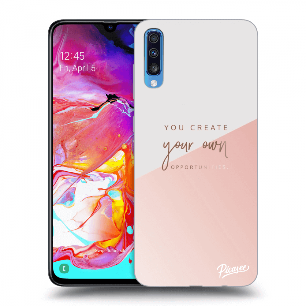 Picasee silikonový průhledný obal pro Samsung Galaxy A70 A705F - You create your own opportunities