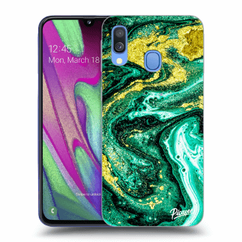 Obal pro Samsung Galaxy A40 A405F - Green Gold