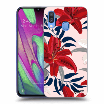 Picasee ULTIMATE CASE pro Samsung Galaxy A40 A405F - Red Lily
