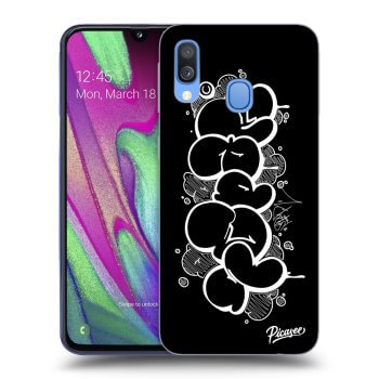 Picasee silikonový průhledný obal pro Samsung Galaxy A40 A405F - Throw UP