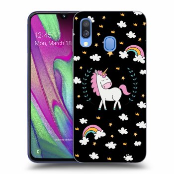 Obal pro Samsung Galaxy A40 A405F - Unicorn star heaven