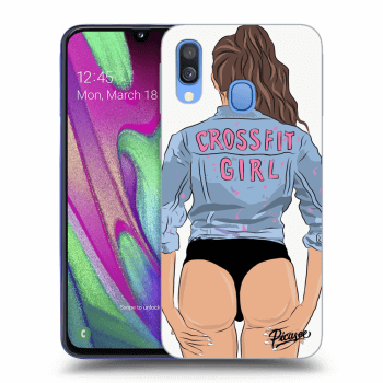 Obal pro Samsung Galaxy A40 A405F - Crossfit girl - nickynellow