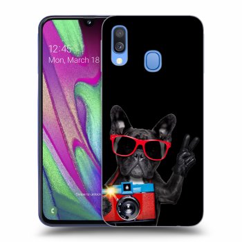 Obal pro Samsung Galaxy A40 A405F - French Bulldog