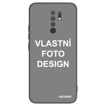 Picasee silikonový černý obal pro Xiaomi Redmi 9 - Vlastní fotka/motiv