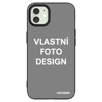 Picasee silikonový černý obal pro Apple iPhone 12 - Vlastní fotka/motiv