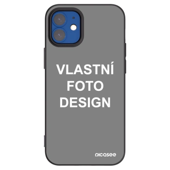 Picasee silikonový černý obal pro Apple iPhone 12 mini - Vlastní fotka/motiv