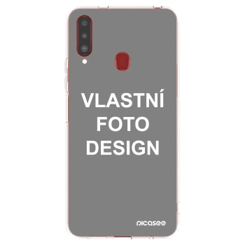 Picasee silikonový průhledný obal pro Samsung Galaxy A20s - Vlastní fotka/motiv