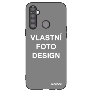 Picasee silikonový černý obal pro Realme 5 - Vlastní fotka/motiv