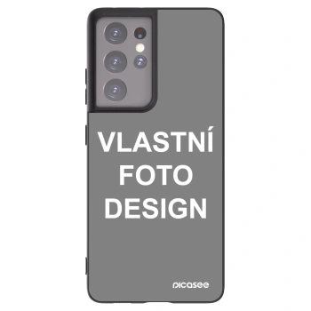 Picasee silikonový černý obal pro Samsung Galaxy S21 Ultra 5G G998B - Vlastní fotka/motiv