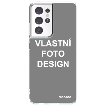 Picasee silikonový průhledný obal pro Samsung Galaxy S21 Ultra 5G G998B - Vlastní fotka/motiv