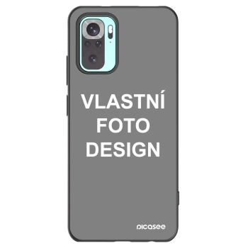 Picasee silikonový černý obal pro Xiaomi Redmi Note 10 Pro - Vlastní fotka/motiv
