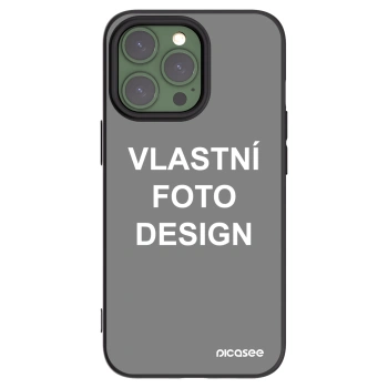 Picasee silikonový černý obal pro Apple iPhone 13 Pro - Vlastní fotka/motiv