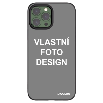 Picasee silikonový černý obal pro Apple iPhone 13 Pro Max - Vlastní fotka/motiv