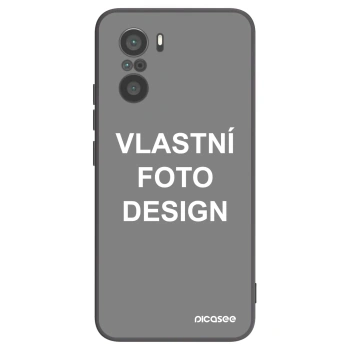 Picasee silikonový černý obal pro Xiaomi Poco F3 - Vlastní fotka/motiv