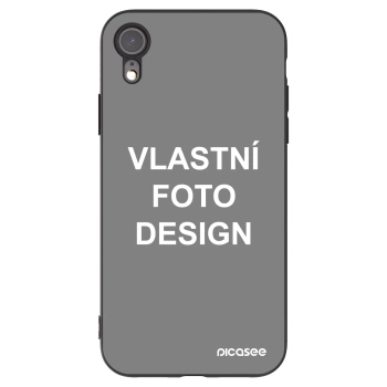 Picasee silikonový černý obal pro Apple iPhone XR - Vlastní fotka/motiv
