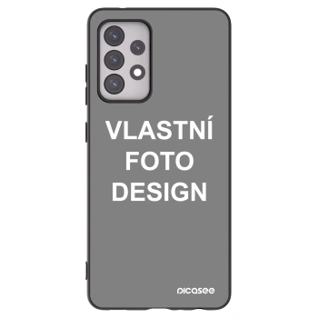 Picasee silikonový černý obal pro Samsung Galaxy A52s 5G A528B - Vlastní fotka/motiv
