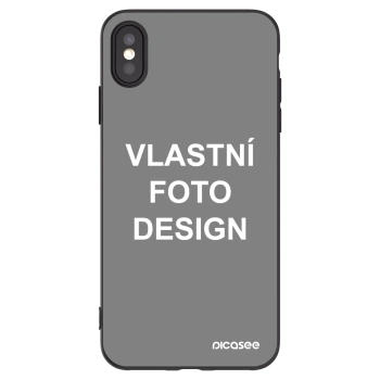 Picasee silikonový černý obal pro Apple iPhone XS Max - Vlastní fotka/motiv