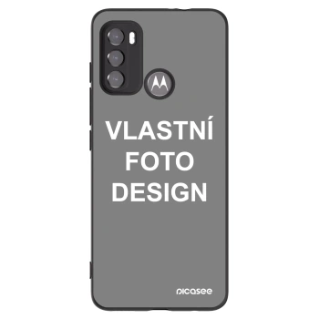 Picasee silikonový černý obal pro Motorola Moto G60 - Vlastní fotka/motiv