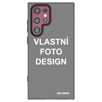 Picasee silikonový černý obal pro Samsung Galaxy S22 Ultra 5G - Vlastní fotka/motiv