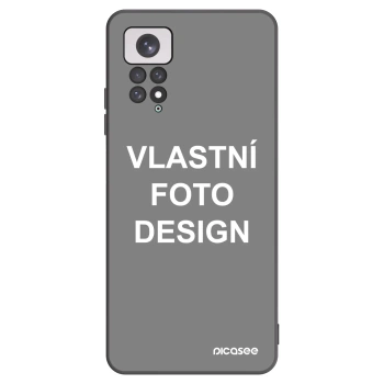 Picasee silikonový černý obal pro Xiaomi Redmi Note 11 - Vlastní fotka/motiv