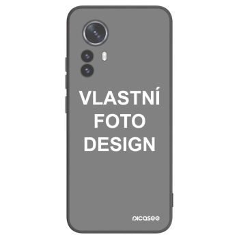 Picasee silikonový černý obal pro Xiaomi 12 Pro - Vlastní fotka/motiv