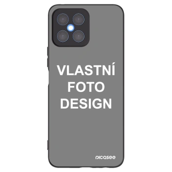 Picasee silikonový černý obal pro Honor X8 4G - Vlastní fotka/motiv