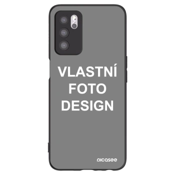 Picasee silikonový černý obal pro OPPO A16s - Vlastní fotka/motiv