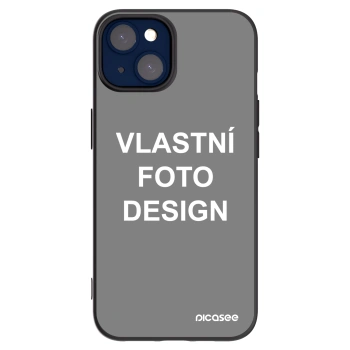 Picasee silikonový černý obal pro Apple iPhone 14 - Vlastní fotka/motiv