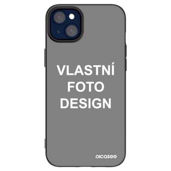 Picasee silikonový černý obal pro Apple iPhone 14 Plus - Vlastní fotka/motiv