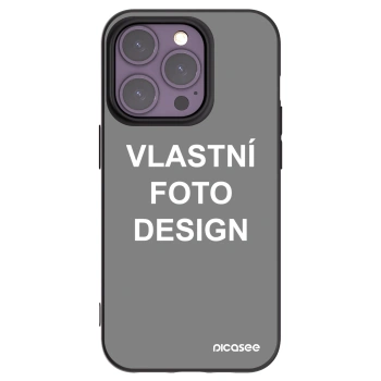 Picasee silikonový černý obal pro Apple iPhone 14 Pro - Vlastní fotka/motiv
