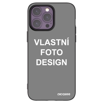 Picasee silikonový černý obal pro Apple iPhone 14 Pro Max - Vlastní fotka/motiv