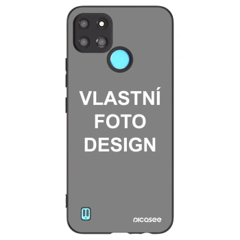 Picasee silikonový černý obal pro Realme C21Y - Vlastní fotka/motiv