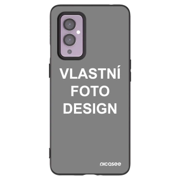 Picasee silikonový černý obal pro OnePlus 9 - Vlastní fotka/motiv