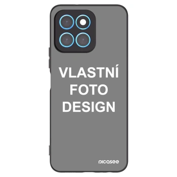 Picasee silikonový černý obal pro Honor X8 5G - Vlastní fotka/motiv