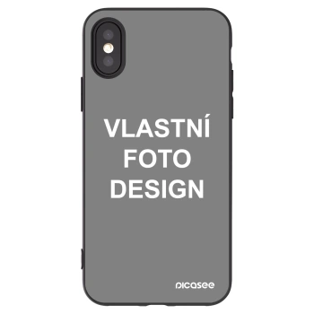 Picasee silikonový černý obal pro Apple iPhone X/XS - Vlastní fotka/motiv