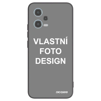 Picasee silikonový černý obal pro Xiaomi Redmi Note 12 5G - Vlastní fotka/motiv