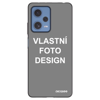 Picasee silikonový černý obal pro Xiaomi Redmi Note 12 Pro 5G - Vlastní fotka/motiv