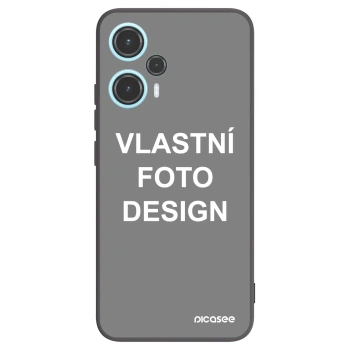 Picasee silikonový černý obal pro Xiaomi Poco F5 - Vlastní fotka/motiv