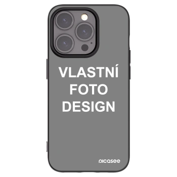 Picasee silikonový černý obal pro Apple iPhone 15 Pro - Vlastní fotka/motiv
