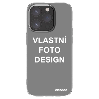 Picasee silikonový průhledný obal pro Apple iPhone 15 Pro - Vlastní fotka/motiv