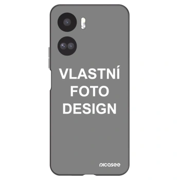 Picasee silikonový černý obal pro Honor 90 Lite 5G - Vlastní fotka/motiv