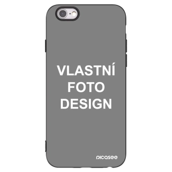 Picasee silikonový černý obal pro Apple iPhone 6/6S - Vlastní fotka/motiv