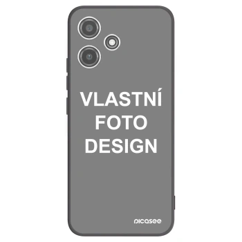 Picasee silikonový černý obal pro Xiaomi Redmi 12 5G - Vlastní fotka/motiv