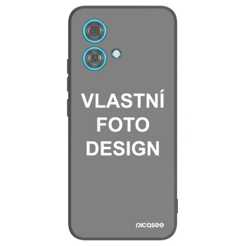 Picasee silikonový černý obal pro Motorola Edge 40 Neo - Vlastní fotka/motiv