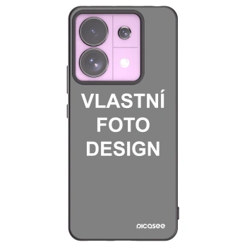 Picasee silikonový černý obal pro Xiaomi Redmi Note 13 Pro 5G - Vlastní fotka/motiv