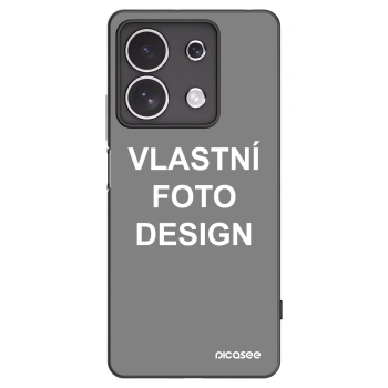 Picasee silikonový černý obal pro Xiaomi Redmi Note 13 4G - Vlastní fotka/motiv